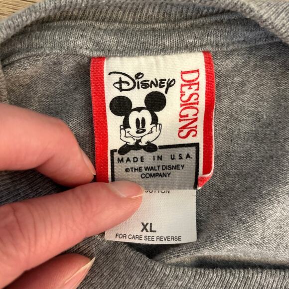 Vintage 90s Disneyland Disney Parks Mickey Mouse Short Sleeve Tee Gray Size XL - Picture 3 of 7